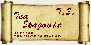 Tea Špagović vizit kartica